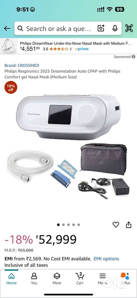 Phillps Dream station cpap machine