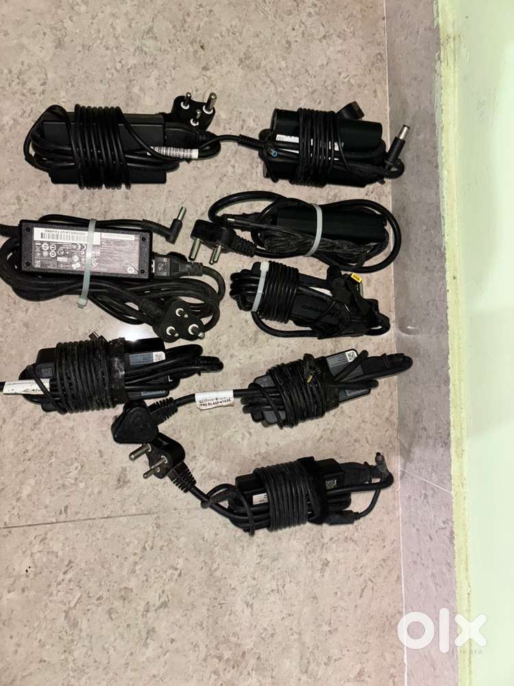 Urgent sale 7 Laptop Chargers – Type-C & Normal – Working