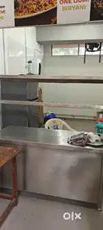 Display counter - stainless steel - brand new