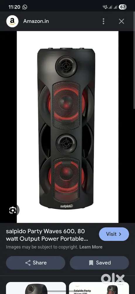 Salpido 80W bluetooth speaker