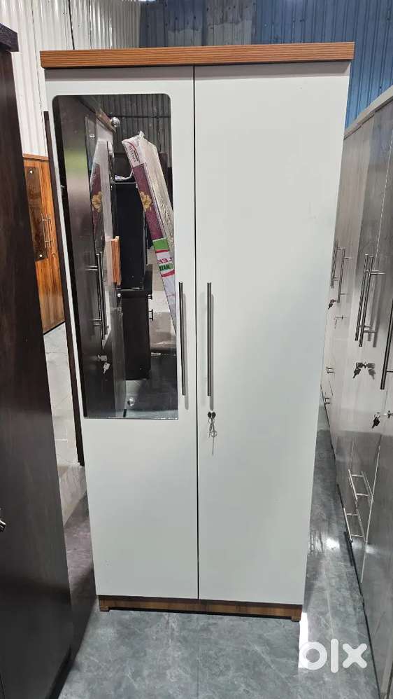 Dual colour 2door wardrobe available for sale directly from factory