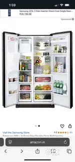 Samsung 585L Side-by-Side Refrigerator – Excellent Condition!