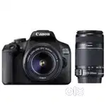 canon Camera 200d mark 2 Body, 18 -55 mm 50 mm Lens, Battery, Charger