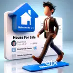 House For Sale (Rekulu) AC Rroof Sheets Commercial Shutter + 1 BHK.