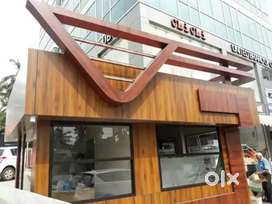 ACP CLADDING WORK GLASS PARTITION AND DOORS TOUGHENED GLASS ALUMINUM