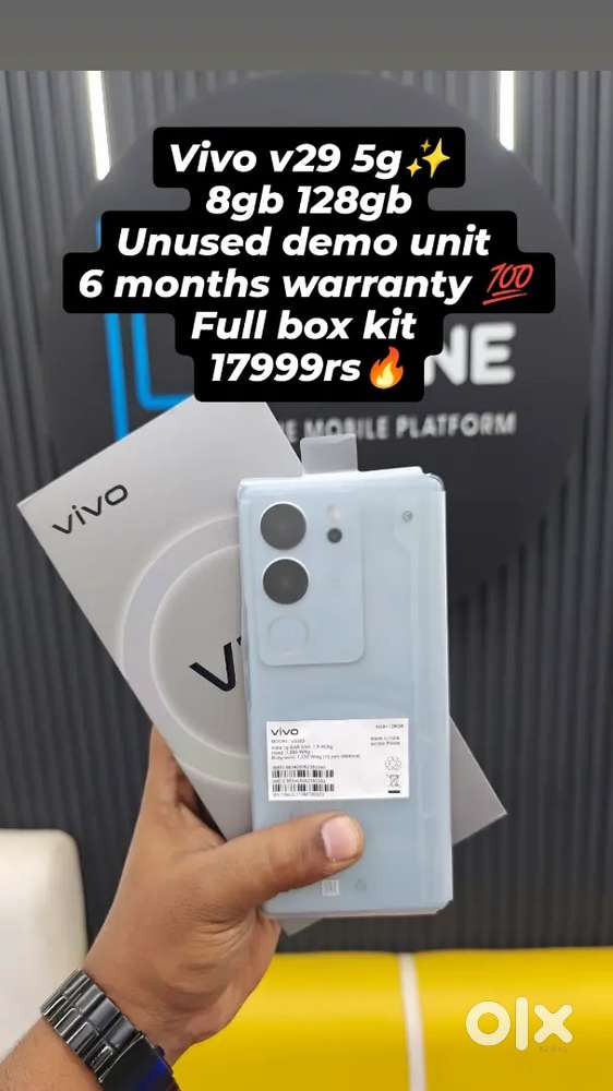 Vivo v29 5g 8gb 128gb unused condition 6 months warranty lowest price