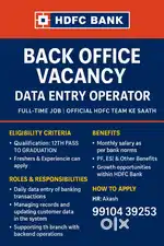 Hiring for banking