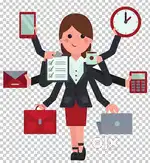 Female personal secretary