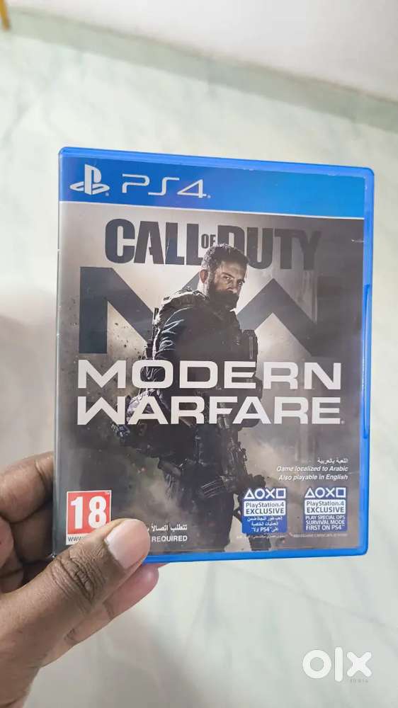 Call of duty modern warfare 1 PS4 game disc (2019)