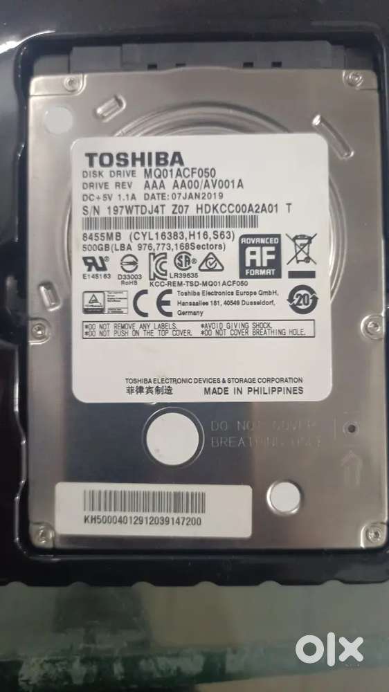 Toshiba 500 hard disk