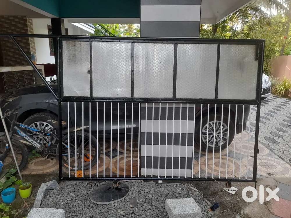 Iron gate galvanized iron