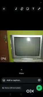 Colour tv with remote