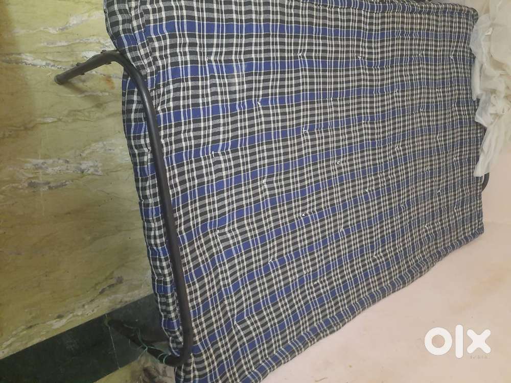 Folding with mattress +induction +gas chulha+Air cooler -complete set