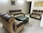 Sofa set with canter table and dining table with chairs