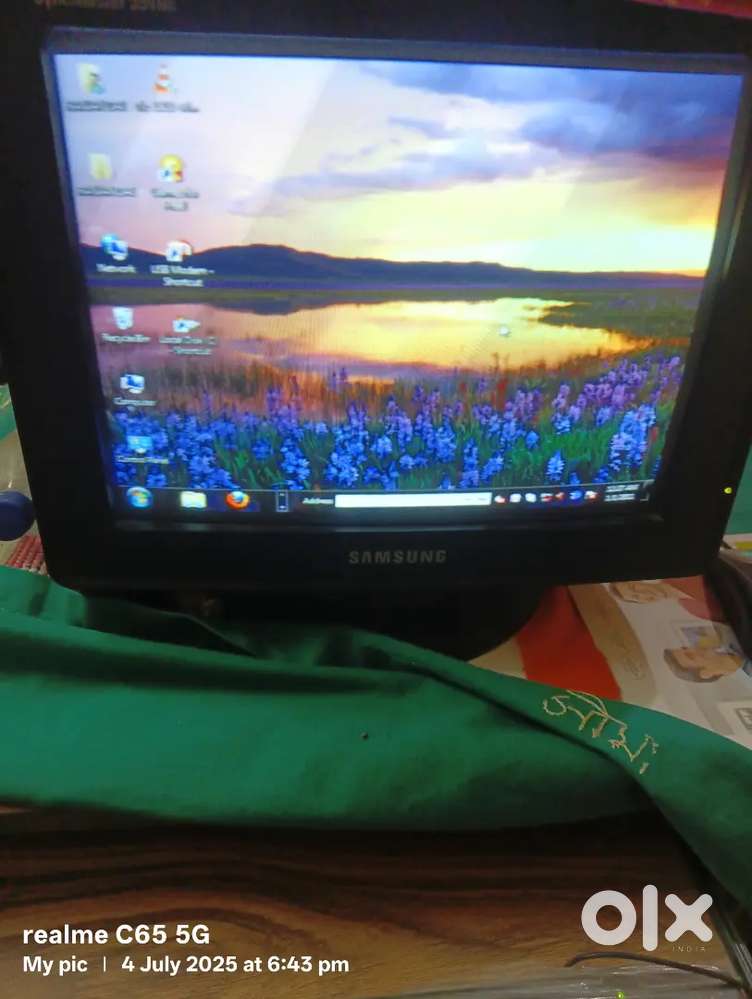 Computer desktop & printer all in one