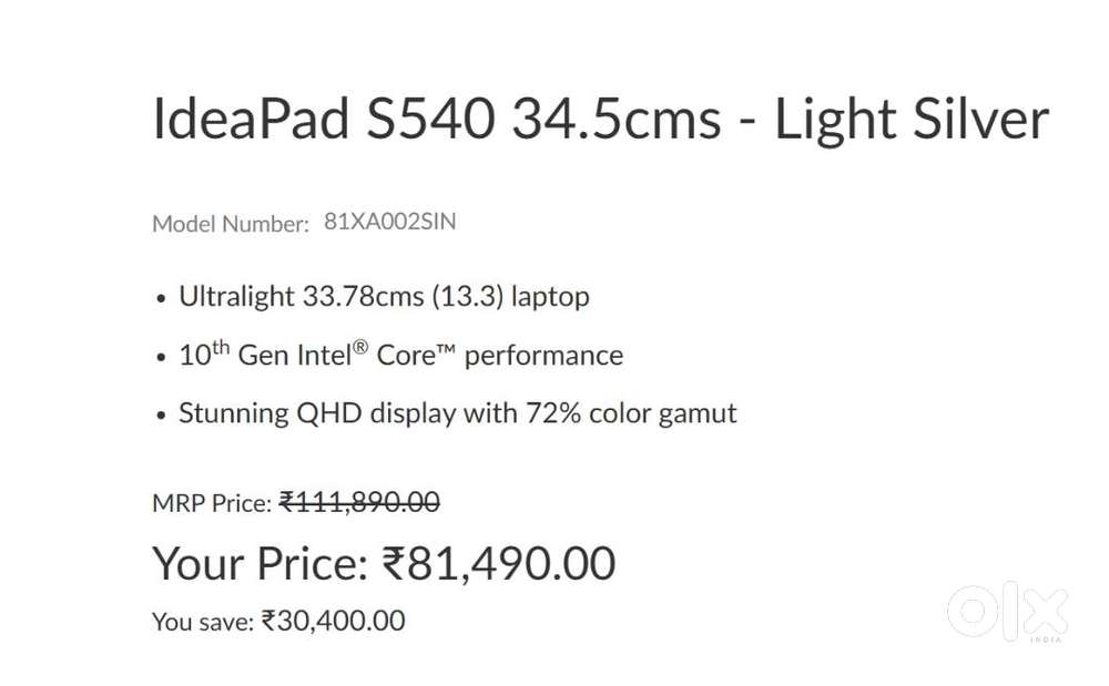 10th Generation Intel Core i5 8 GB 512GB SSD