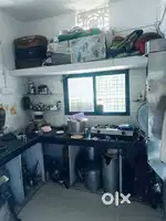 One room kitchen and bathroom