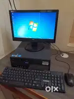 PC / Computer Lenovo Core 2 Duo CPU- Moniter- wired keyboard & Mouse
