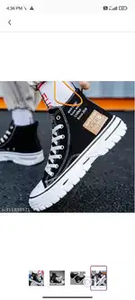 Trendy black casual boots for men and kids with a smooth comfort