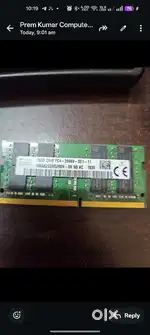 SK Hynix DDR4 16gb Laptop Ram 2666MHZ FREQUENCY