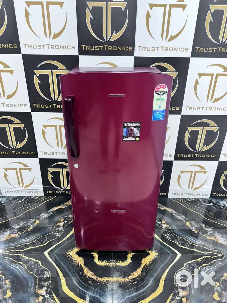 4 star rating 190ltr samsung red single door fridge