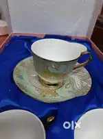 Elegant Tea/Coffee Cup Set of 4, 
Luxurious Porcelain Dessert Bowls