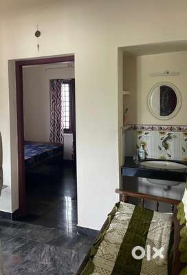 Semi furnished flat for rent in thevara