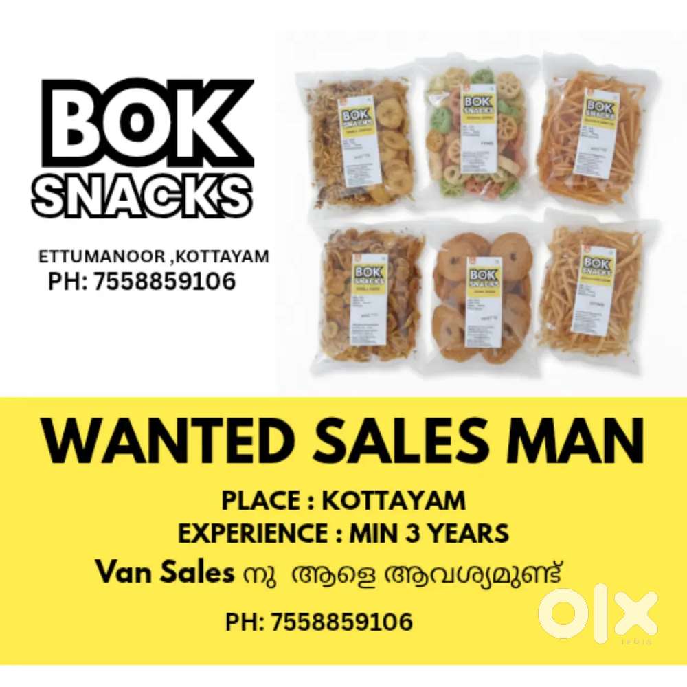 Wanted Van sales man