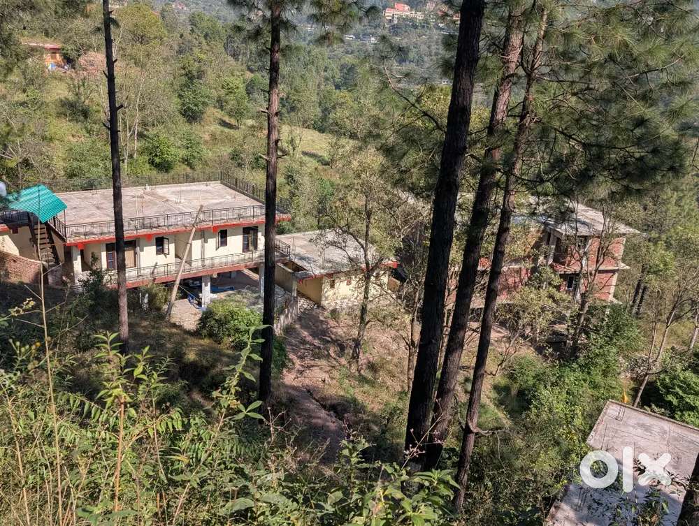 1 Bigha land with Partial construction at Shoolini University Solan