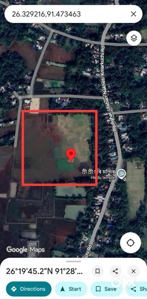 6 Bigha Miyadi Land for sale with good connected road