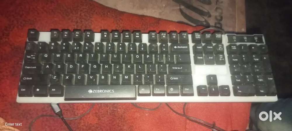 My keyboard is a company of Zebronics i not used my keyboard only 1 ti