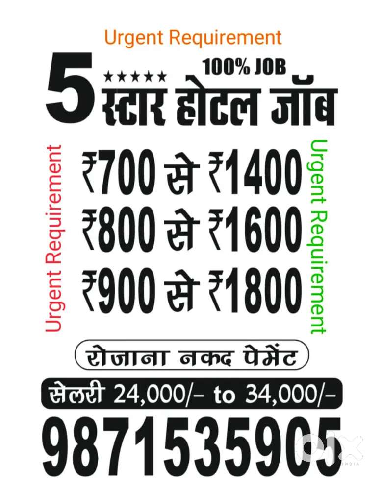 150 waiter ki urgent required hai