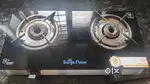 Gas stove with two burners