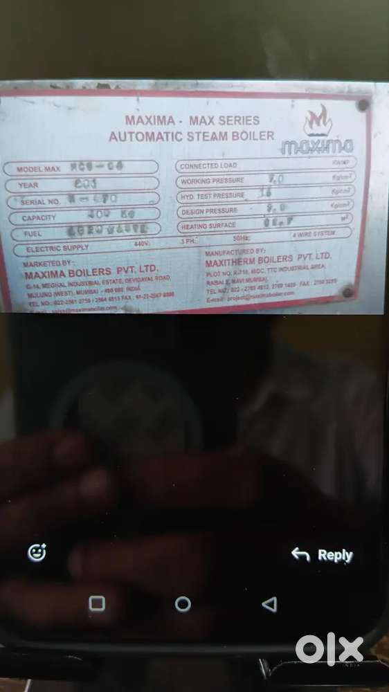 Machinery Boiler
