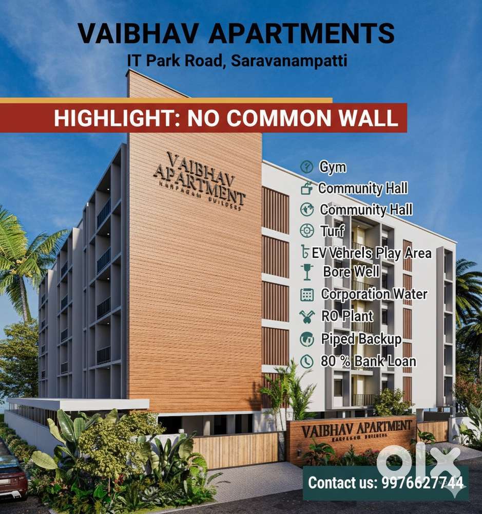 3 BHK Apartment for Sale in Saravanampatti