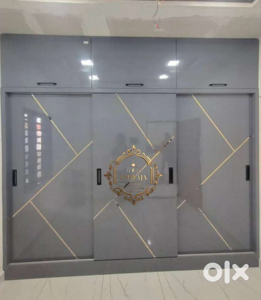 Khwaja furniture. Designer 5 Doors Wardrobe ( Bajaj finance Available)