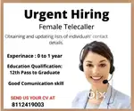 GIRLS REQUIRED FOR TELECALLING Work from home,BPO