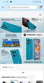 Motorola edge  50 Pro 5g with 125W Charger(Cannel Bay 256GB)(12 GBRAM)