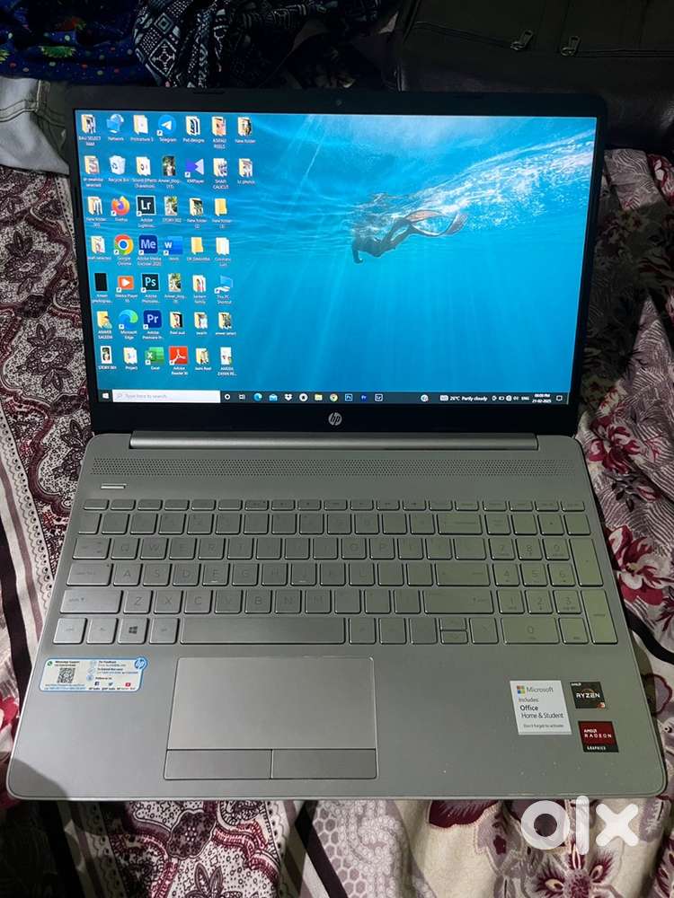 HP Laptop, 1 Tb Hdd Storaged 256 SSD, Ryzen 3 processor, 8Gb Ram