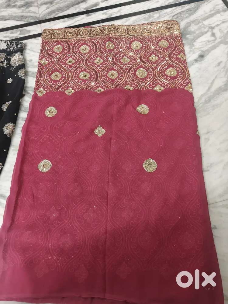Pink saree