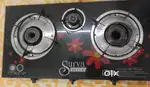 Surya kitchen glass top Gas Stove with three burners and auto ignition
