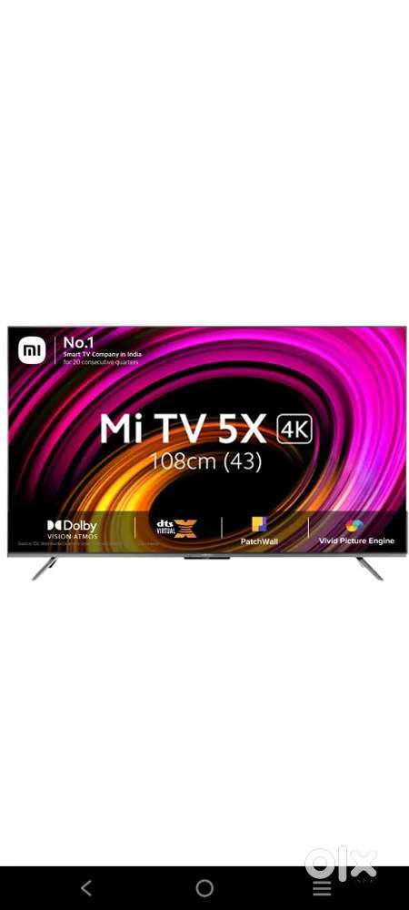 Android tv mi 5x size 43inch
