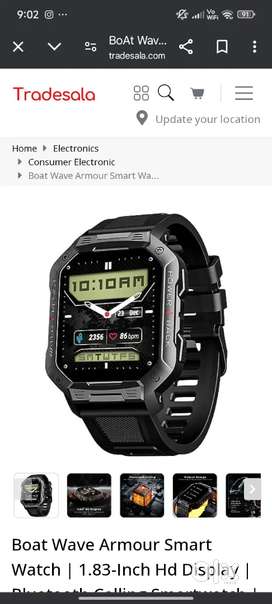 Boat amore watch only 2 days old