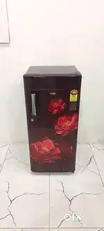 Whirlpool red and maroon colour 5star rating latest model refrigerator