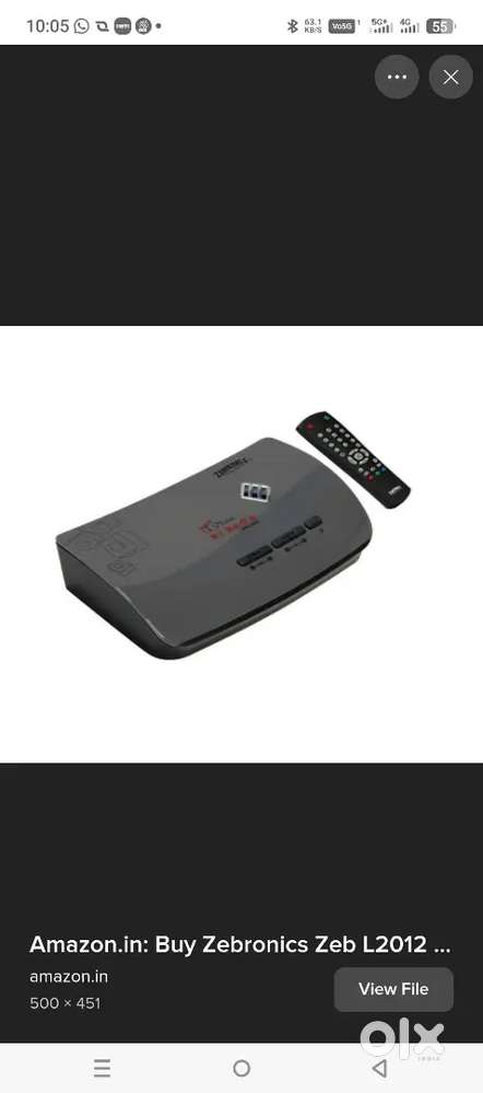 Zebronics ZEB LCD External TV Tuner