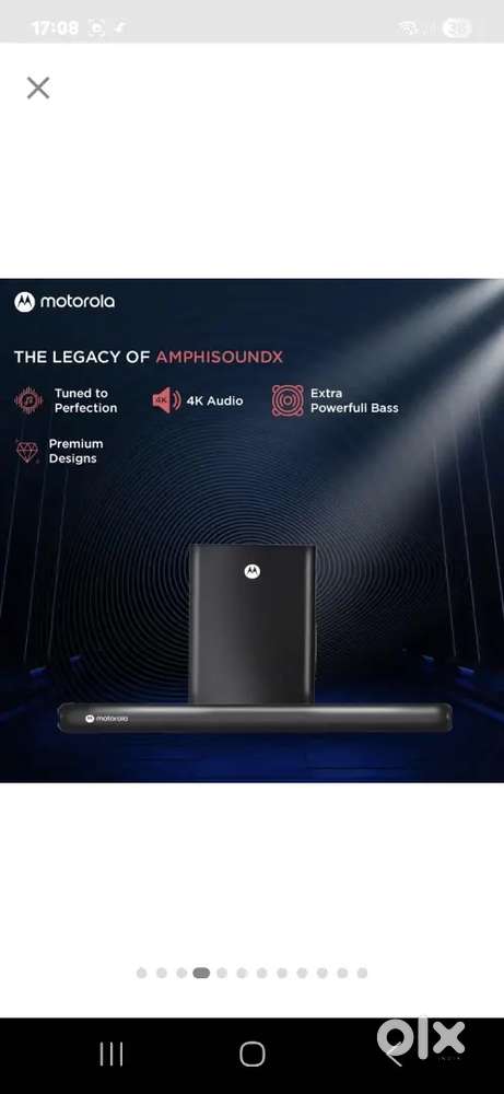 Motorola vibe soundbar 250 watts
