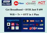 AIRTEL XSTREAM FIBER BROADBAND INTERNET CONNECTION WITH 4K ANDROID BOX