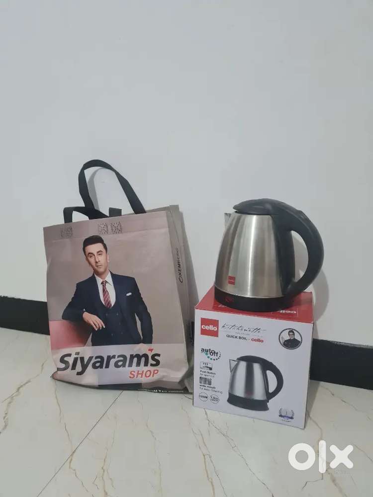 Prestige 1.5L  Electric Kettleदिवाळीगिफ्ट भेटलेलाआहे. वापर झालेला नाही