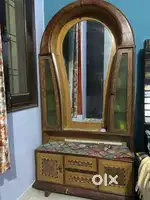 Dressing table wooden color big size