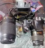 Nikon D3300 with kit lens & 70-300 zoom lens and All accessories